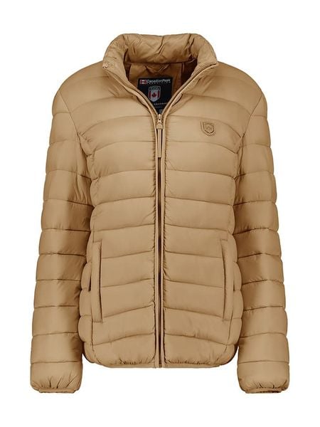 Canadian Peak Kurtka pikowana "Akitaleak" w kolorze jasnobrązowym rozmiar: S. Brązowe kurtki Canadian Peak, s, bez wzorów, bez kaptura. Za 122,38 zł.
