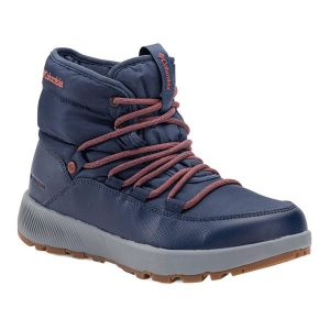 Buty zimowe damskie Columbia Solpeside Village Omni-Heat Mid. Niebieskie buty trekkingowe Columbia, bez zapięcia. Za 339,99 zł.