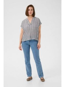 Kaffe Bluzka w kolorze szarym rozmiar: 44. Szare bluzki Kaffe, bez wzorów, bez kołnierzyka, bez ramiączek. Za 69,99 zł.