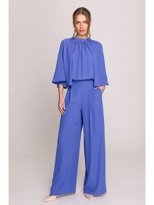 Stylove Kombinezon w kolorze niebieskim rozmiar: M. Niebieskie kombinezony Stylove, m, bez wzorów, bez kołnierzyka, bez ramiączek. Za 286,16 zł.