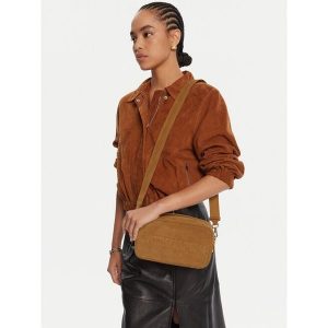 Torebka Patrizia Pepe. Brązowe torebki klasyczne Patrizia Pepe, bez wzorów, bez dodatków. Za 689,99 zł.