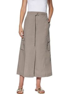 Heine Spódnica w kolorze beżowym rozmiar: 38. Brązowe spódnice Heine, bez wzorów, z tkaniny, maxi. Za 120,95 zł.