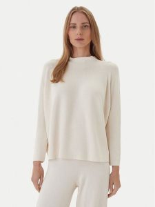 Kontatto Sweter 3M0811C Écru Regular Fit. Swetry klasyczne Kontatto, m, z wiskozy, bez kołnierzyka. Za 269,99 zł.