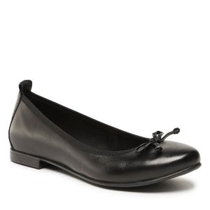 Baleriny Lasocki. Czarne balerinki Lasocki, bez wzorów, bez obcasa, bez zapięcia. Za 169,99 zł.