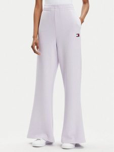 Tommy Jeans Spodnie dresowe DW0DW17312 Fioletowy Wide Leg. Fioletowe spodnie dresowe Tommy Jeans, xl, bez wzorów, z dresówki. Za 309,99 zł.