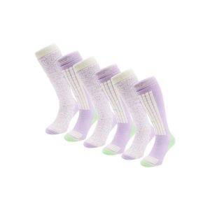 Skarpety narciarskie - Damskie - 6 par - Białe wielokolorowe. Białe skarpetki POEDERBAAS, bez wzorów, z wełny. W wyprzedaży za 329,62 zł.