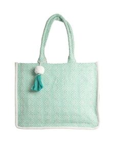 BLE Shopper bag w kolorze zielonym - 45 x 32 x 15 cm rozmiar: onesize. Zielone shopper bag BLE, bez wzorów, z materiału, na ramię, bez dodatków. Za 111,59 zł.