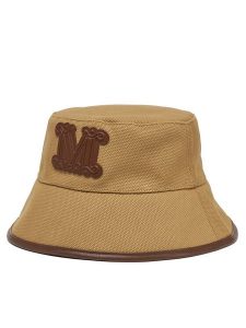 Max Mara Beachwear Kapelusz Esperia 2516571029 Beżowy. Brązowe kapelusze Max Mara Beachwear, bez wzorów, z bawełny. Za 389,99 zł.