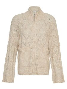 MOSS COPENHAGEN Kardigan "Lessine Hope" w kolorze beżowym rozmiar: M/L. Brązowe kardigany Moss Copenhagen, z poliamidu. Za 228,38 zł.
