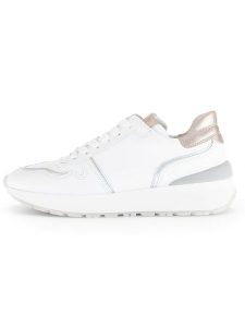 Gabor Skórzane sneakersy w kolorze biało-beżowym rozmiar: 37. Białe trampki Gabor, bez wzorów, bez zapięcia. Za 220,12 zł.