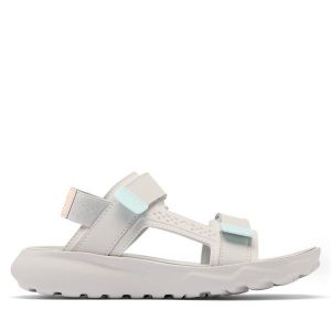 Sandały Columbia. Szare buty trekkingowe Columbia, bez wzorów, bez obcasa, bez zapięcia. Za 259,99 zł.