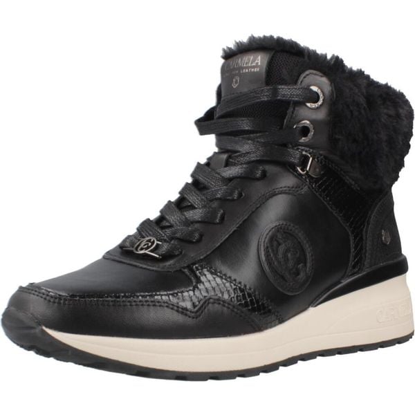 Buty CARMELA 162654C Czarny. Czarne buty trekkingowe Carmela, ze skóry, bez zapięcia. Za 447,93 zł.