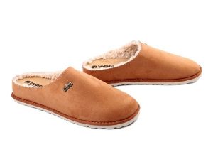 Inblu CS-34 021 camel, klapki damskie. Brązowe klapki Inblu, bez wzorów, bez obcasa. Za 93,42 zł.