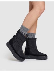 Pepe Jeans FOOTWEAR Botki zimowe "Kore" w kolorze czarnym rozmiar: 40. Czarne botki Pepe Jeans FOOTWEAR, na zimę, bez wzorów, z jeansu, bez obcasa, na platformie, bez zapięcia. Za 237,17 zł.