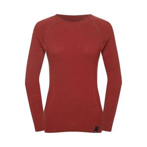 Koszulka termoaktywna damska Fjord Nansen Oxiva Merino LS. Czerwone koszule nocne Fjord Nansen, bez wzorów, bez ramiączek. Za 184,99 zł.