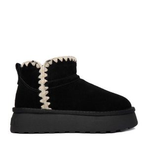 Śniegowce Badura. Czarne buty zimowe Badura, bez obcasa, bez zapięcia. Za 209,99 zł.