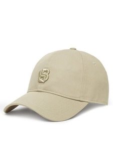 BOSS Czapka z daszkiem Ari 50533348 Beżowy. Brązowe czapki Boss, bez wzorów, z bawełny. Za 149,99 zł.