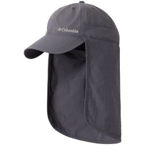 Czapka z daszkiem dla dorosłych Schooner Bank II Cap. Czarne czapki Columbia, bez wzorów, z nylonu, sportowe. Za 129,99 zł.