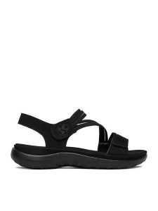 Rieker Sandały CEO-64870-02 Czarny. Czarne sandały Rieker, bez wzorów, ze skóry, bez obcasa, na płaskiej podeszwie, bez zapięcia. Za 319,99 zł.