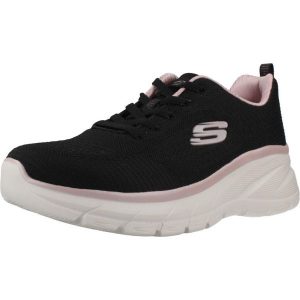 Buty SKECHERS FASHION FIT 2.0 MOONLIGHT Czarny. Czarne buty trekkingowe Skechers, z tkaniny, bez zapięcia. Za 325,99 zł.