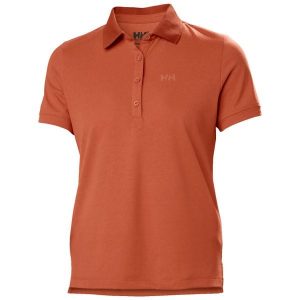 Damska koszulka polo Helly Hansen Siren. Brązowe bluzki Helly Hansen, bez wzorów, klasyczne, bez kołnierzyka, bez ramiączek. Za 274,50 zł.