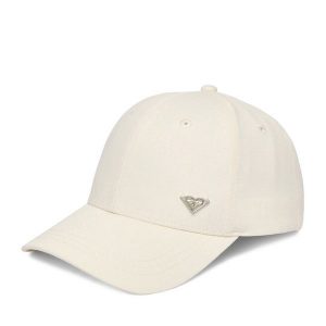 Czapka z daszkiem Roxy. Białe czapki Roxy, bez wzorów. Za 59,99 zł.