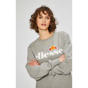 Ellesse - Bluza Agata. Szare bluzy marki Ellesse, l, z nadrukiem, z bawełny, bez kaptura. W wyprzedaży za 129,90 zł.
