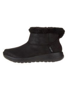 Skechers Botki "On the Go Joy" w kolorze czarnym rozmiar: 38. Czarne botki Skechers, bez wzorów, z materiału, bez obcasa, bez zapięcia. Za 237,17 zł.