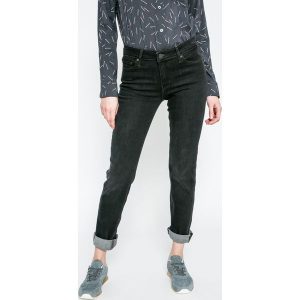 Levi's - Jeansy. Brązowe jeansy marki Levi's®, z aplikacjami, z bawełny. W wyprzedaży za 279,90 zł.