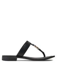 Tommy Hilfiger Japonki Th Elevated Sandal FW0FW07174 Czarny. Czarne klapki TOMMY HILFIGER, bez wzorów, ze skóry, bez obcasa. Za 319,99 zł.