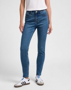 DAMSKIE SPODNIE LEE CBL HR SKINNY EUR SO CHIC L34GUZE28 112340591. Niebieskie jeansy Lee, bez wzorów, z bawełny. Za 159,99 zł.