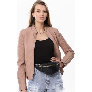 Różowa Ramoneska Vivification. Kurtki marki Born2be. Za 189,99 zł.