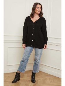 Curvy Lady Kardigan w kolorze czarnym rozmiar: 48/50. Czarne kardigany Curvy Lady. Za 152,99 zł.