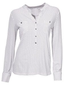 Heine Bluzka w kolorze białym rozmiar: 44. Białe bluzki Heine, bez wzorów, bez kołnierzyka, bez ramiączek. Za 124,95 zł.