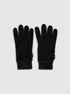 4F Rękawiczki dzianinowe Touch Screen uniseks - czarne XS. Czarne rękawiczki 4f, bez wzorów, z dzianiny. Za 59,99 zł.