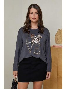 Curvy Lady Sweter w kolorze antracytowym rozmiar: 40/42. Czarne swetry oversize Curvy Lady, bez wzorów, z wełny, bez ramiączek. Za 101,70 zł.
