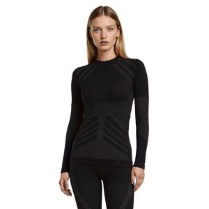 Koszulka termoaktywna damska Risalti Energy High Neck. Szare koszule nocne Aulp, bez wzorów, bez ramiączek. W wyprzedaży za 119,99 zł.