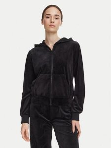 Guess Bluza O6BQ01 K5061 Czarny Regular Fit. Czarne bluzy Guess, xl, z aplikacjami, z syntetyku, bez kaptura. Za 294,99 zł.