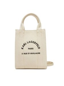 KARL LAGERFELD Torebka A1W50039 Beżowy. Brązowe torebki klasyczne KARL LAGERFELD, bez wzorów, z materiału, bez dodatków. Za 279,99 zł.