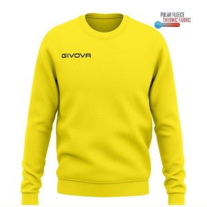 Bluza piłkarska dla dorosłych Givova Maglia One żółta. Żółte bluzy Givova, m, bez wzorów, bez kaptura. Za 78,97 zł.