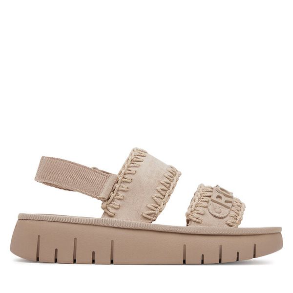 Sandały Roxy. Brązowe sandały Roxy, bez wzorów, bez obcasa, na płaskiej podeszwie, bez zapięcia. Za 199,99 zł.