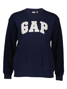 GAP Bluza w kolorze granatowym rozmiar: XL. Niebieskie bluzy GAP, xl, bez wzorów, bez kaptura. Za 85,95 zł.
