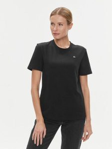 Calvin Klein Jeans T-Shirt J20J223226 Czarny Regular Fit. Czarne t-shirty Calvin Klein Jeans, xs, bez wzorów, z bawełny, bez kołnierzyka, bez ramiączek. Za 89,99 zł.