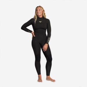 Pianka surfingowa damska Roxy Prologue 3/2 mm. Brązowe kombinezony Roxy, s, bez wzorów, z elastanu, sportowe, bez kołnierzyka, bez ramiączek, długie. Za 449,99 zł.