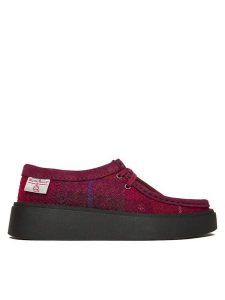 Clarks Półbuty Torview W 26184947 Fioletowy. Fioletowe półbuty Clarks, bez wzorów, z materiału, bez obcasa, na płaskiej podeszwie, bez zapięcia. Za 479,99 zł.