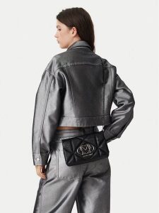 LOVE MOSCHINO Torebka JC4043PP1PLF1000 Czarny. Czarne torebki wieczorowe LOVE MOSCHINO, bez wzorów, ze skóry, bez dodatków. Za 566,99 zł.