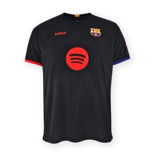 Koszulka kibica FC Barcelona 24-25 Premium Second Number, replika. Czarne bluzki FC BARCELONA, s, bez wzorów, sportowe, bez kołnierzyka, bez ramiączek. W wyprzedaży za 230,96 zł.