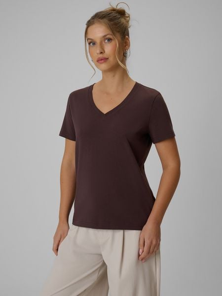 4F T-shirt regular gładki damski - brązowy S. Brązowe t-shirty 4f, s, bez wzorów, z bawełny, bez kołnierzyka, bez ramiączek. Za 59,99 zł.