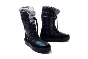 MANITU 990089-05 blau, śniegowce damskie. Niebieskie buty zimowe Manitu, bez obcasa, bez zapięcia. Za 569,90 zł.