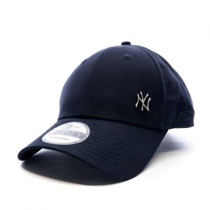 Czapka z daszkiem New Era MLB New York Yankees. Niebieskie czapki New Era, bez wzorów, z bawełny, klasyczne. Za 104,55 zł.